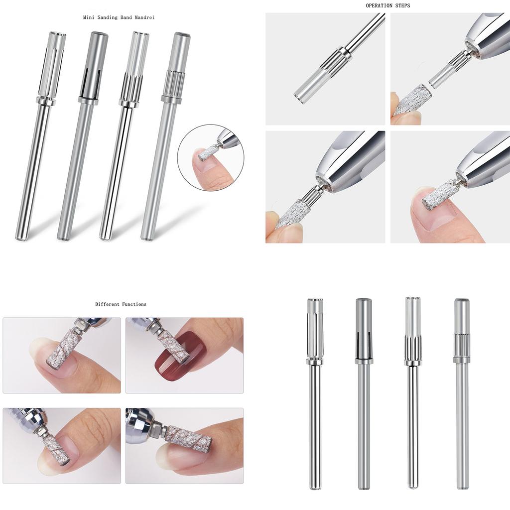 Professional Nail Drill Bit Sanding Bands Small Size Carbide Bit for Nail Machine Smooth and Shine Nails Easily