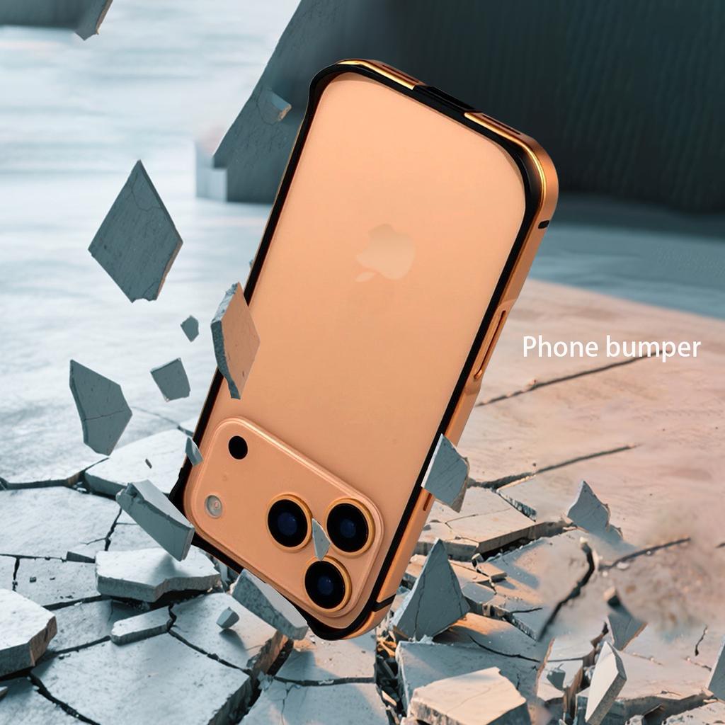 Бампер для iPhone 17 Pro Ультратонкий Металлический ТПУ Чехол-рамка для телефона Защитная крышка
