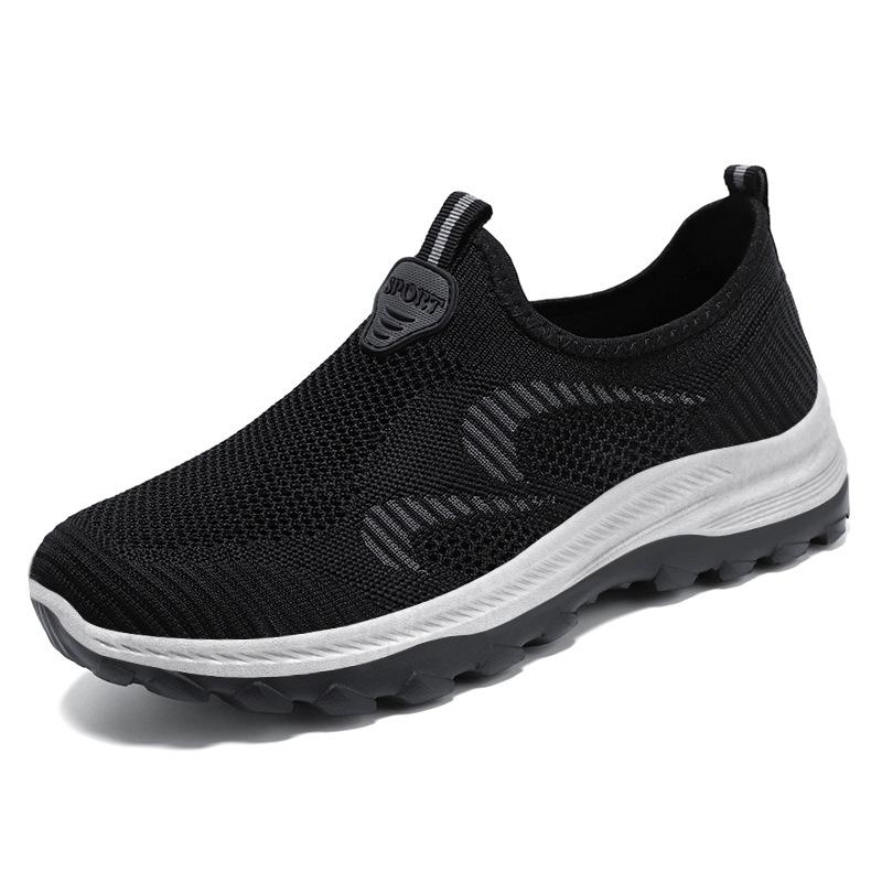 Middle-aged and Elderly Couples Sports Shoes Autumn Breathable Casual Mesh Single Shoe Walking Shoes Men