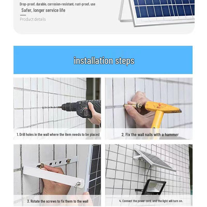 Уличные суперяркие солнечные фонари для улицы и двора - Водонепроницаемые для использования во дворе и дома