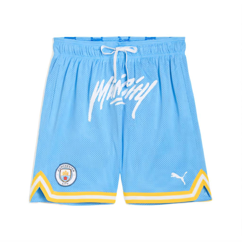 Puma X Manchester City Football Club Collaboration Hoops Versatile Comfortable Basketball Shorts Men Shorts 631694-01