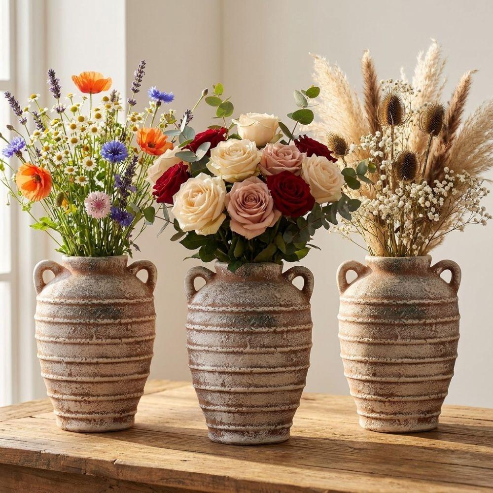 Modern Antique Ceramic Vase Artistic Hydroponic Vase Plant Pot Ornament Home Decor