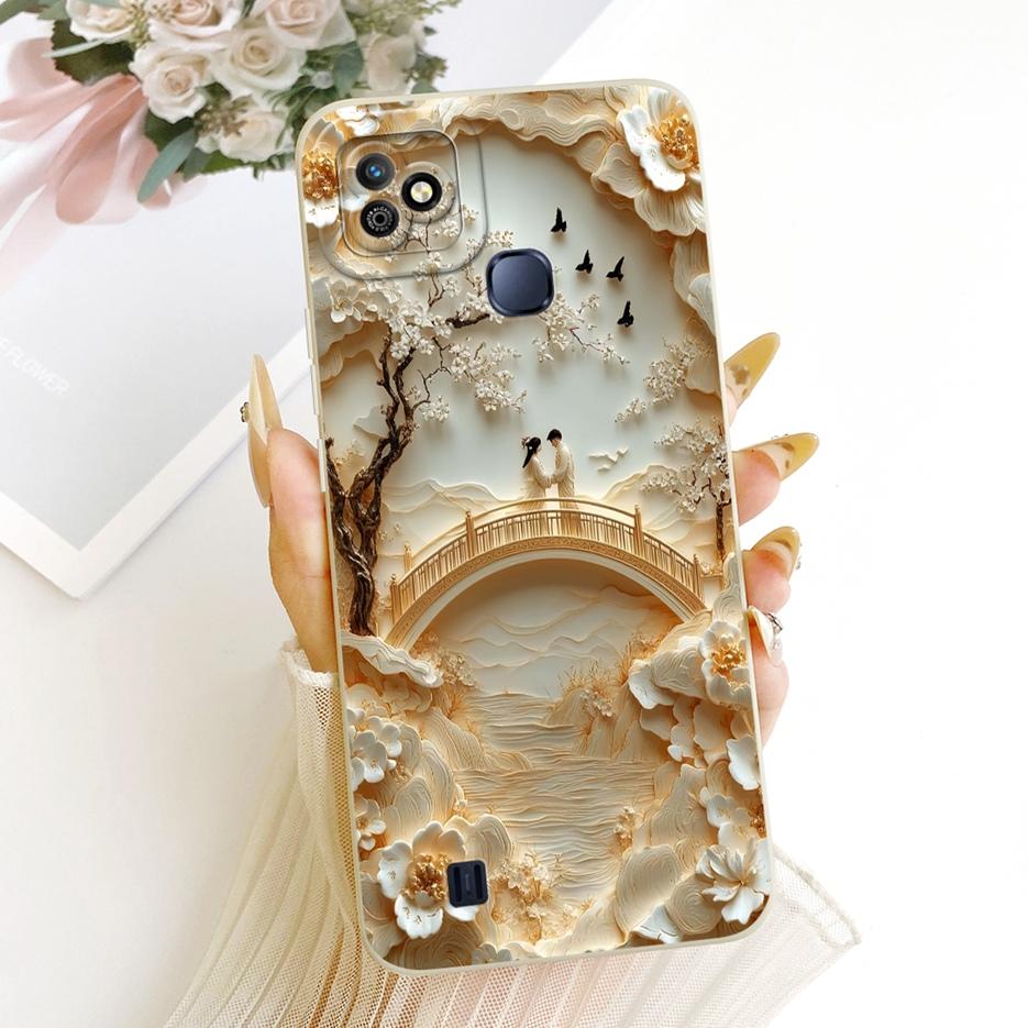 For Infinix Smart HD 2021 Case X612B X612 Cool Owl Dragon Painted Cover Soft Silicone Phone Case For Infinix Smart HD 2021 Shell
