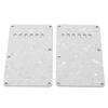 2PCS Electric Guitar Back Cover Plates with 6 Holes PVC Plastic Guitar Guard Backplate Replacement