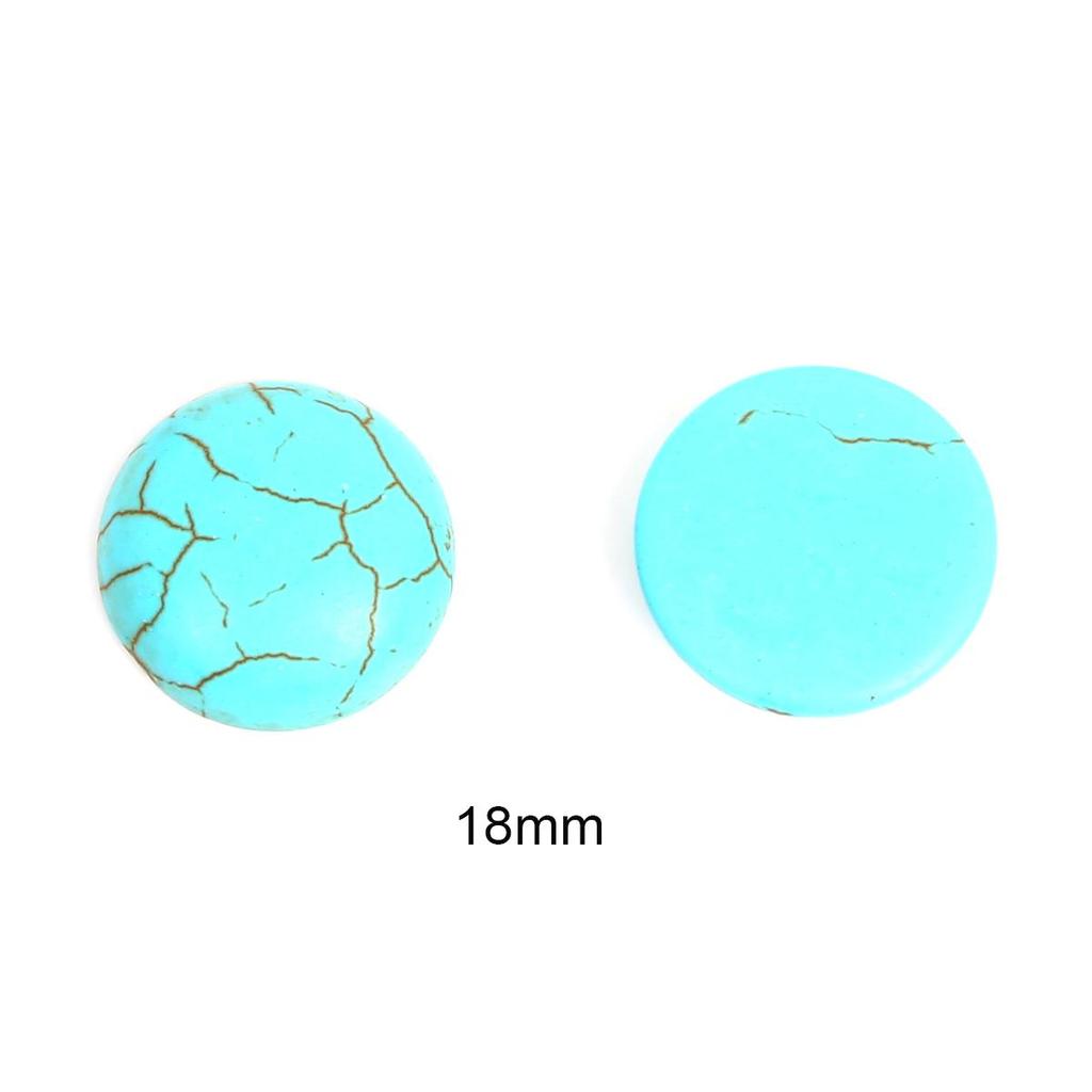 Синтетические бирюзовые белые бусины с круглым камнем, круглые бусины для изготовления ювелирных изделий, браслет, ожерелье, ножной браслет