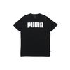 Letter Logo Print Crew Neck Short Sleeve T-Shirt Men Tops Black 855151-01