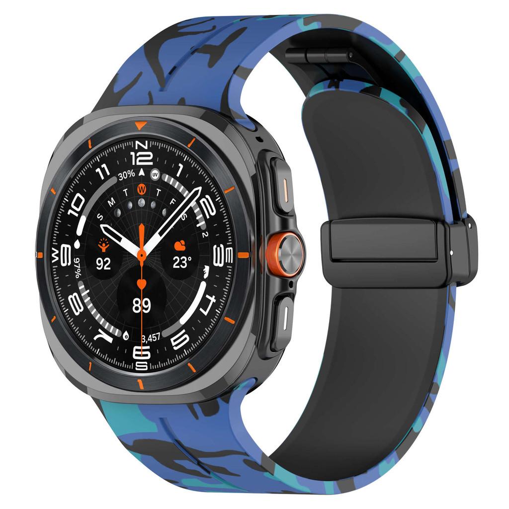 Силиконовый браслет для Samsung Galaxy Watch Ultra Магнитный сменный ремешок для Galaxy Watch Ultra 47 мм Аксессуары