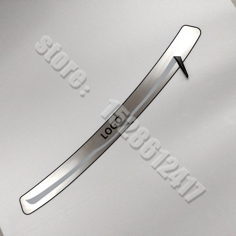 Car styling for Volvo V60 2012-2018 rear styling stainless steel Rear Bumper Protector Sill Trunk Rear guard Tread Plate Trim