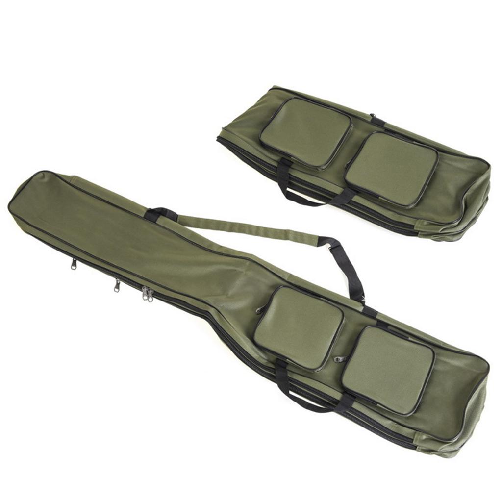 Двухслойная сумка для удилищ и катушек 130 см, чехол для переноски рыболовных снастей и инструментов, дорожная сумка для хранения, органайзер