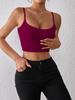 Casual Double Layered Tank Top U Neck Crop Tops Women Summer Camis Solid Color Camisole Fashion Tube Female Sleeveless Cropped Vest Y2K Clothes