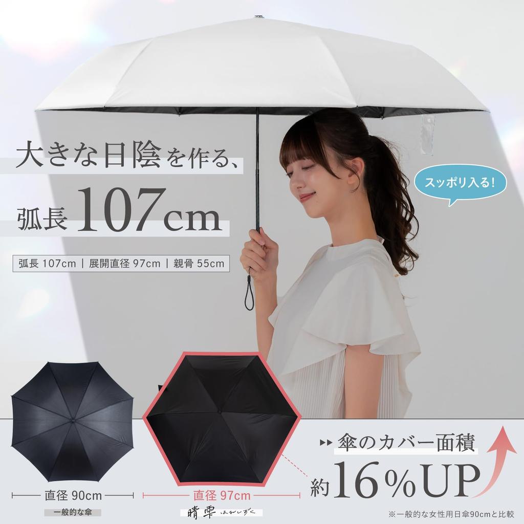 На Hare Shizuku складной полный УФ ультра автоматический открывающийся и безопасный замок для солнечного и дождливого складного ультра для воды чехол для зонта белый