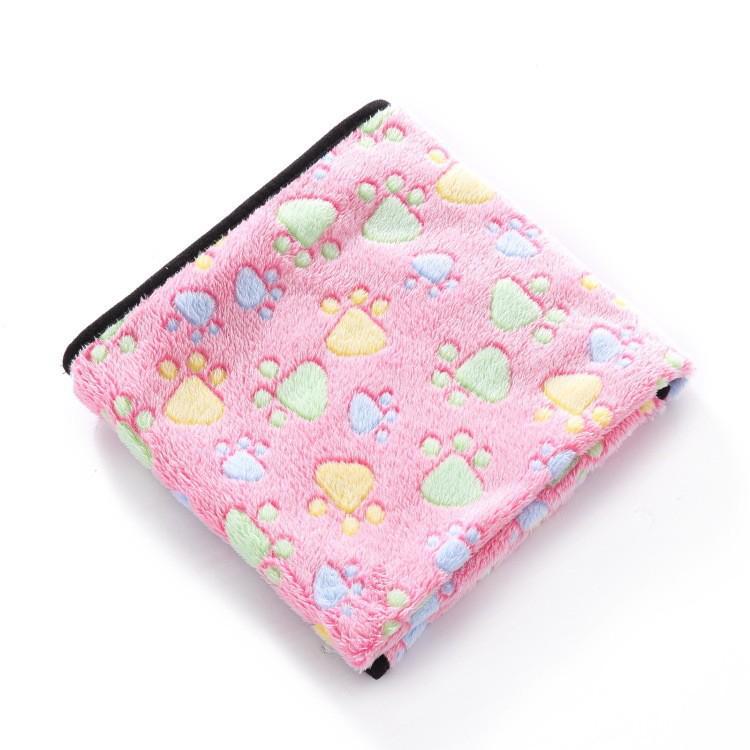 Многоцветное моющееся одеяло из кораллового флиса для маленьких и средних собак и кошек - на все сезоны