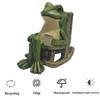 Creative Solar Powered Frog Night Light Waterproof Resin Frog Sculpture  Patio Landscape