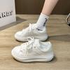 Little White Shoes Women'S New Summer Breathable Bread Shoes Platform-Soled Student Board Shoes Trendy Casual Sports Mesh
