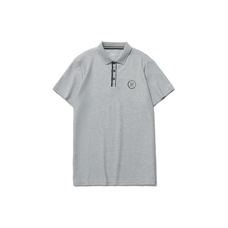 Мужские поло Li Ning Кирпично-серый Воротник-поло Умеренный Прямой крой APLR021-4