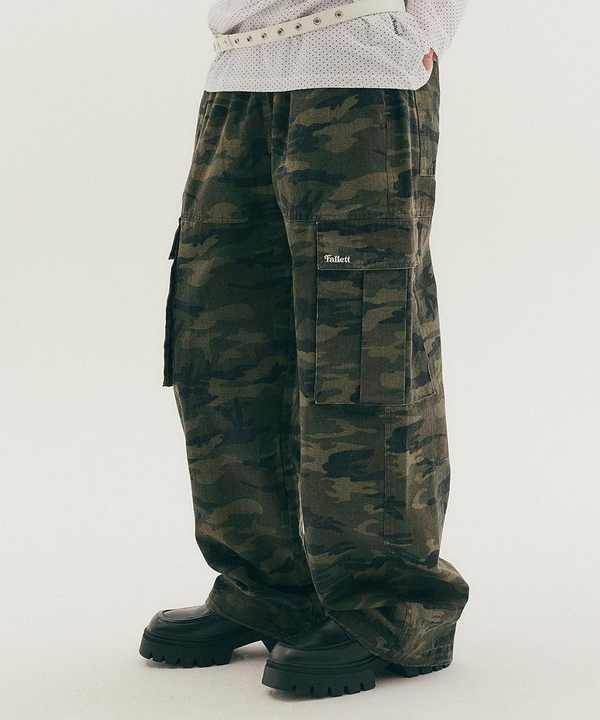 FALLETT Cargo String Pants Camo