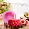 DIY Rose Flower Shap Silicone Candle Mold Soap Moulds Handmade Clay Tool Wedding Gift Valentine'day Scented Candle Decor