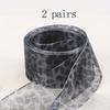 Organza Shoelaces, 1 Pairs and 2 Pairs Fashionable Satin Ribbon Shoelaces, Leopard Print Pattern Ribbon Yarn Lace Shoelaces