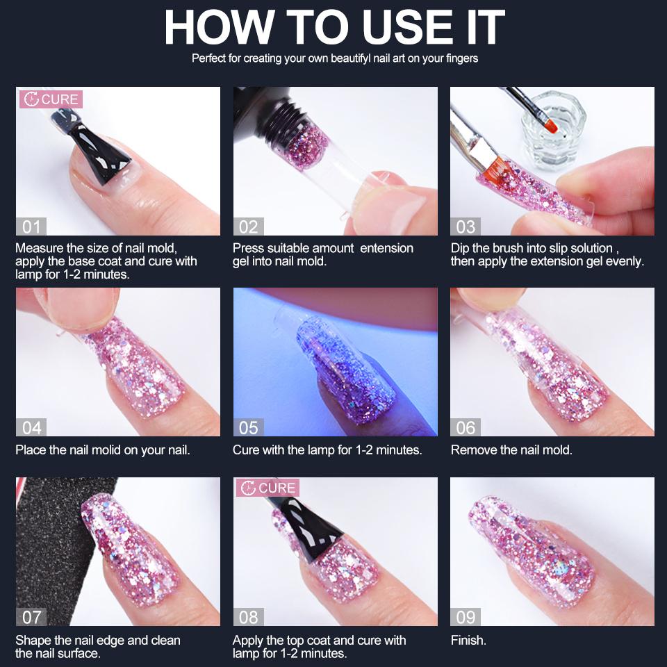 Набор для ногтей MOSKANY с полнофункциональной маникюрной машинкой мощностью 140 Вт с полигелем для ногтей, 10 цветов лака для ногтей, полный набор инструментов для ногтей