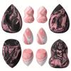 10PCS/Kit Makeup Blender Puff Sponge Set Dry&Wet Foundation Powder Blush Sponge Beauty Tools Women Make Up Tools