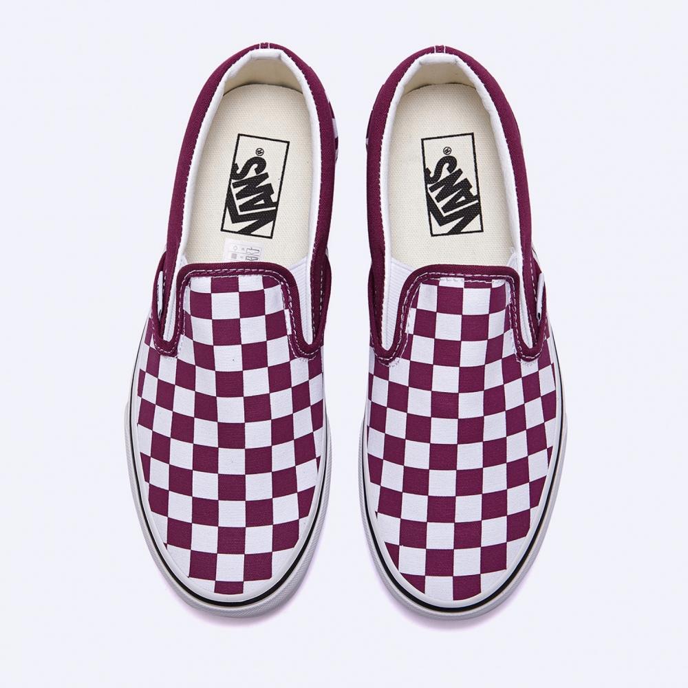 Vans Классический Slip On Color Theory шахматный темно-фиолетовый Vn000bvzdrv1
