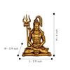 4 Inch Meditating Shiva Idol for Car Dashboard and Home Decor, Lord Shiv Murti Mahadev Sitting Statue Showpiece for Puja Room, Mandir,