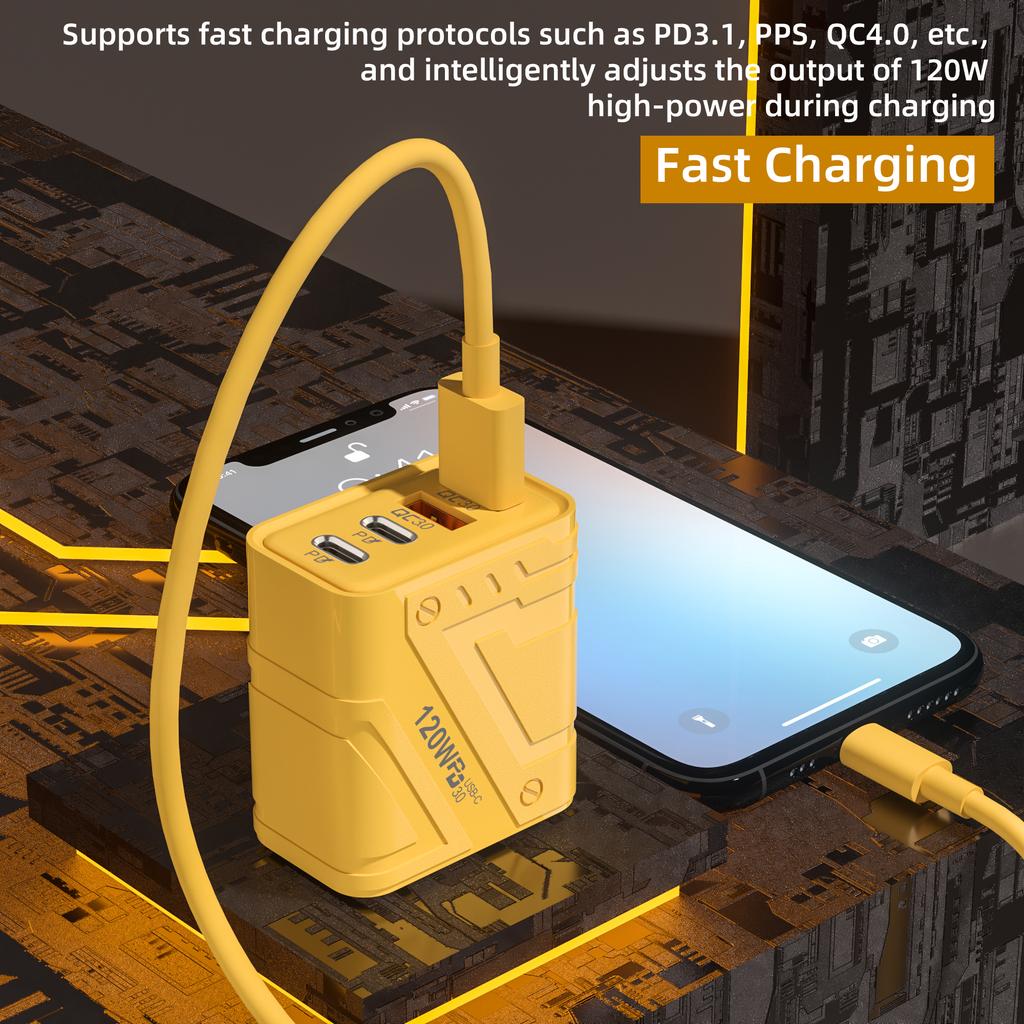 4 порта USB C PD зарядное устройство быстрая зарядка 3.0 тип C USB зарядные устройства для телефонов адаптер быстрой зарядки для iPhone 16 15 14 Samsung Xiaomi Huawei