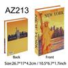 New York Paris London Series Luxury Fake Book Decoration Remote Control Storage Box Fashion Coffee Table Decoration Accessories