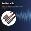 1/2/3/5M RCA на 2 RCA Адаптер Аудиокабель Гибкий RCA на 2RCA Y-разветвитель Вспомогательный аудиошнур для ТВ Усилителя DVD-плеера