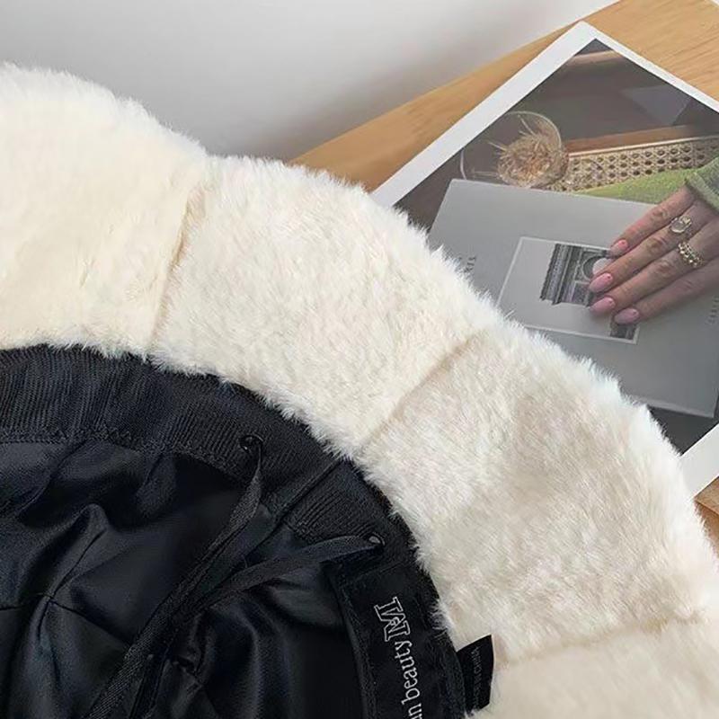 Мягкая милая панама плюшевая осенне-зимняя теплая рыболовная шляпа женская для девочек на открытом воздухе панама повседневные кепки шляпы