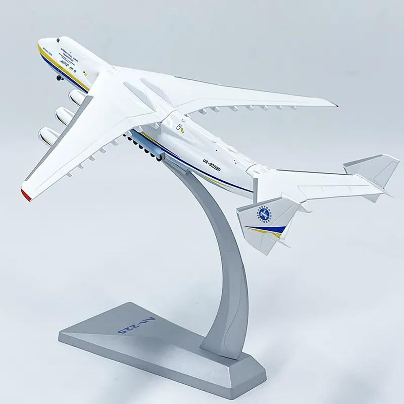 1: 400 Ан-225 Модель Самолета Высокая Симуляция Сплав Транспортный Самолет Готовые Металлические Украшения Военная Авиация Сувениры