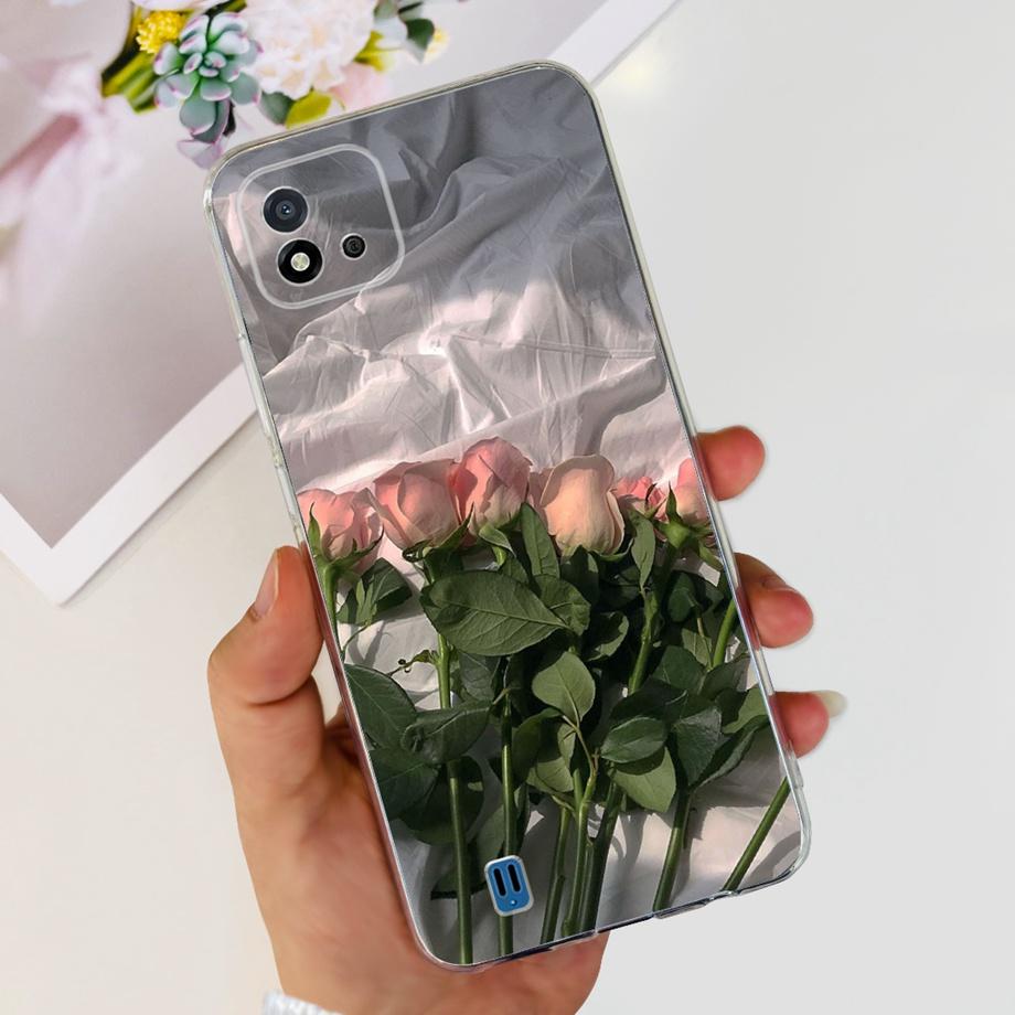 For Realme C11 2021 Clear Soft TPU Silicone Phone Back Cover For Realme RMX3231 C 11 RealmeC11 Funda Cool Dragon Cat Capa Bumper