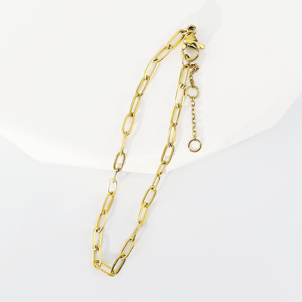 Браслет из титановой стали, женские простые ювелирные изделия, скрепка из нержавеющей стали, модный браслет, ювелирные изделия