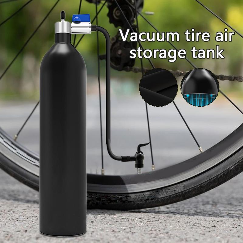 Насос для велосипедных шин Вакуумный бак для шин Цилиндр 200PSI Портативный вакуумный насос-инфлятор для шин Для женщин Горных Дорожных Велосипедов