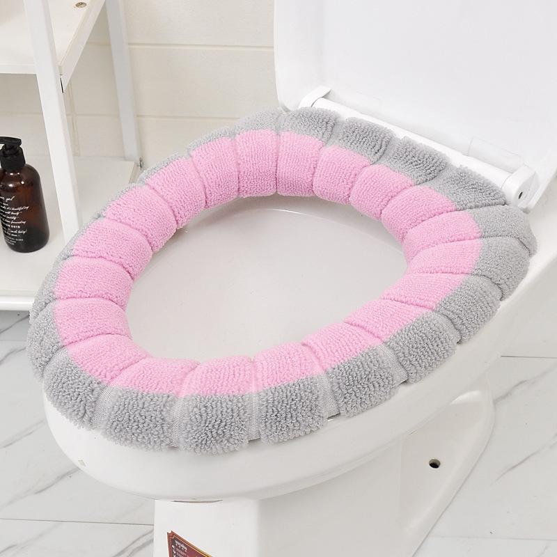 Коврик для сиденья унитаза O-образной формы с ручкой, устойчивый к грязи