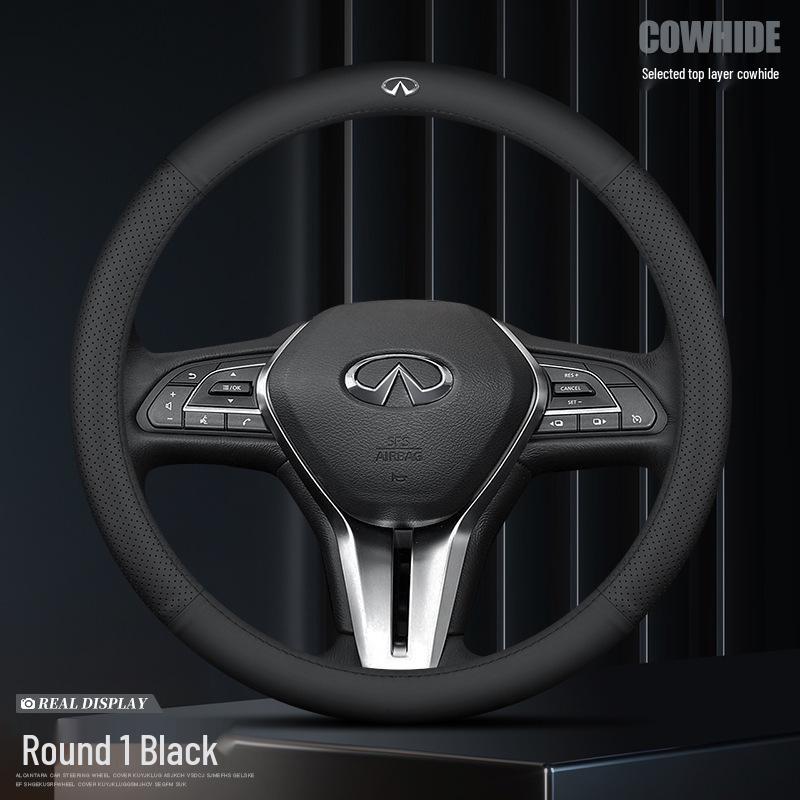 Чехол на руль Infiniti - Натуральная кожа (QX50, QX60, Q70L, Q50L, FX3)