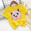 Футболка с принтом покемона Jigglypuff на лето 2026, свободная футболка из 100% хлопка для путешествий, игр и спорта в стиле Y2k