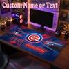 Chicago Cubs Customized Name Text Mouse Pad, Large Desk Mouse Mat Personalized Home Office Present
