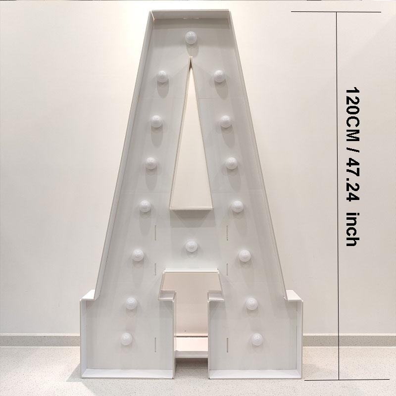 С светодиодной подсветкой Cool White, Letter KT Board 4 фута/120 см – Фон для свадьбы, дня рождения, Декор, Декор для выпускного вечера – Световой знак-вывеска
