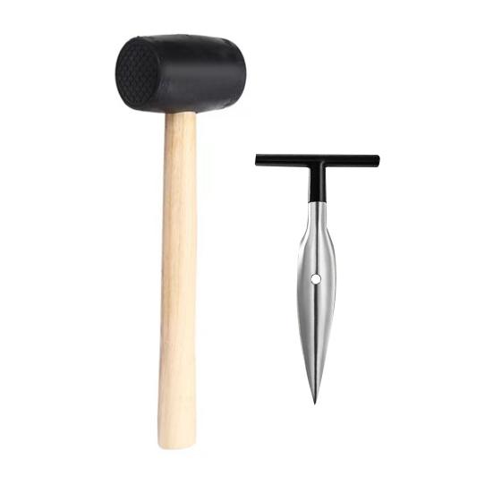 Coconut Opener Tool Set Stainless Steel Coconut Meat Scraper Coconut Opener