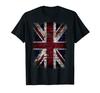 Grunge Union Jack Graffiti Punk Style T-Shirt