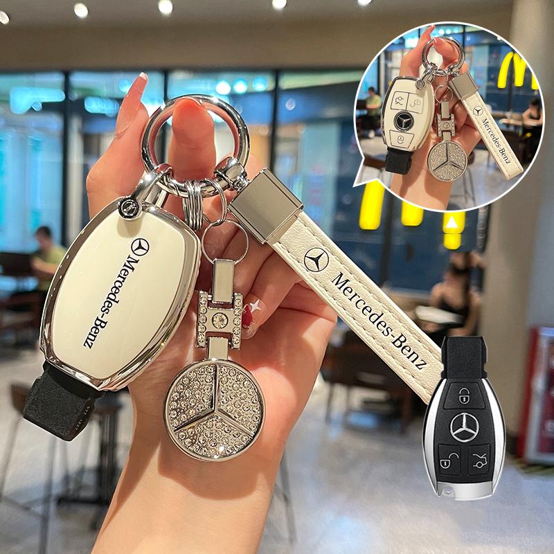 HGQ5 TPU Car Key Case Cover Protect Shell For Mercedes Benz C E S Class GLC ML EQA EQB EQE EQS W204 W212 W221 W206 W223 X254 Sticker