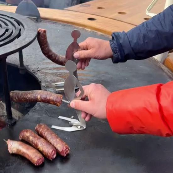 Подставка-решетка для жарки колбасок, подставка-держатель для хот-догов, забавная подставка для барбекю, антикоррозийная жаровня для хот-догов для кемпинга и вечеринок