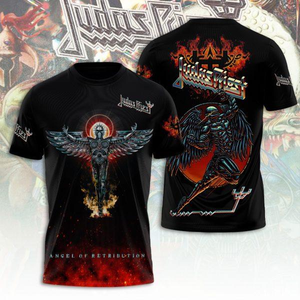 New Popular Band Judas Priest T-Shirts 3D Print Men's Hip Hop Short Sleeve T Shirt Oversized Harajuku Y2k Tops Tees Men Clothing