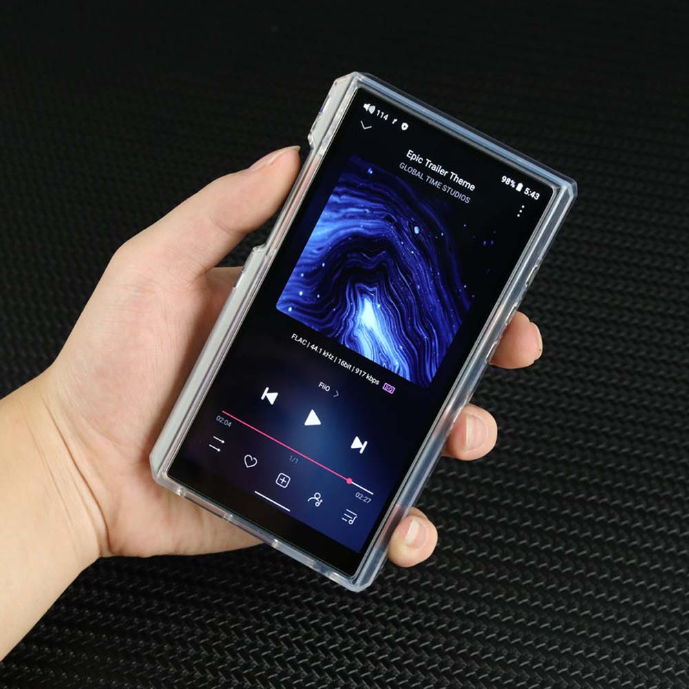 Soft TPU Clear Crystal Full Protective Skin Shell Case Cover for FiiO M11 Plus LTD Music Player