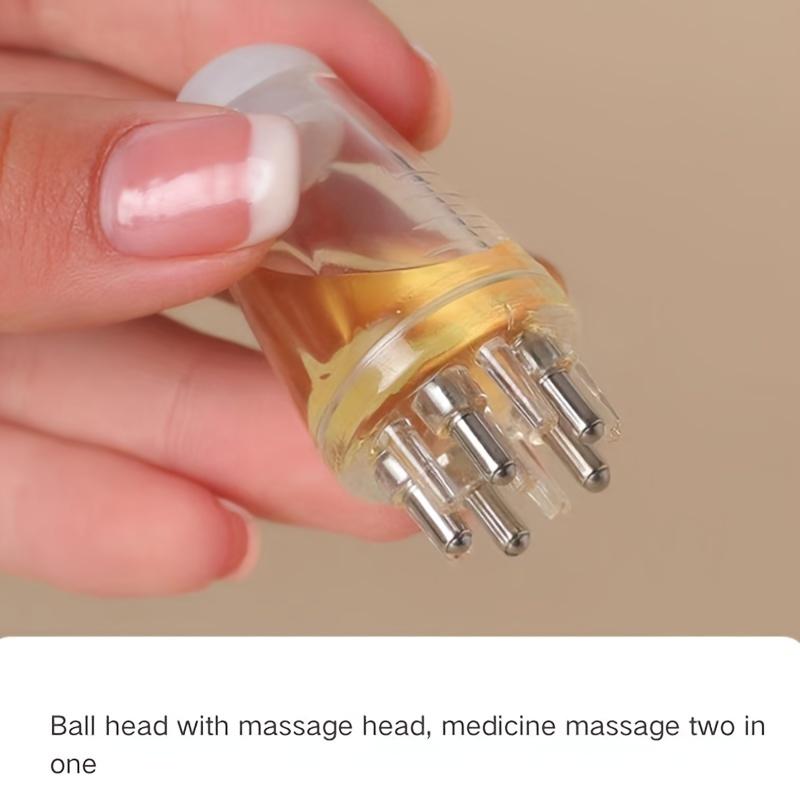 1шт аппликатор для кожи головы вращающийся шарик массажная расческа для эфирных масел уход за волосами