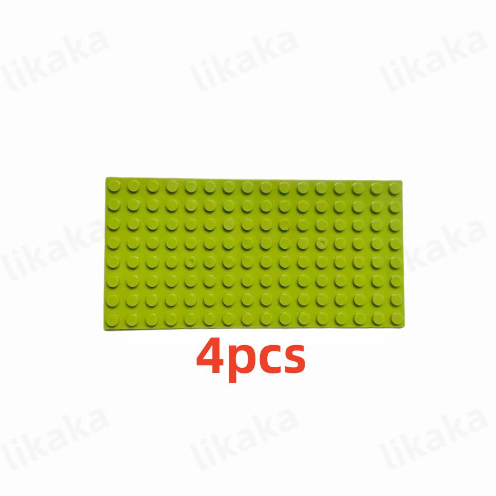 8*16 точек, пластиковые строительные блоки, 4 шт., базовые пластины, совместимые с городскими классическими игрушками, мини-блоки, базовые пластины, детали для детей