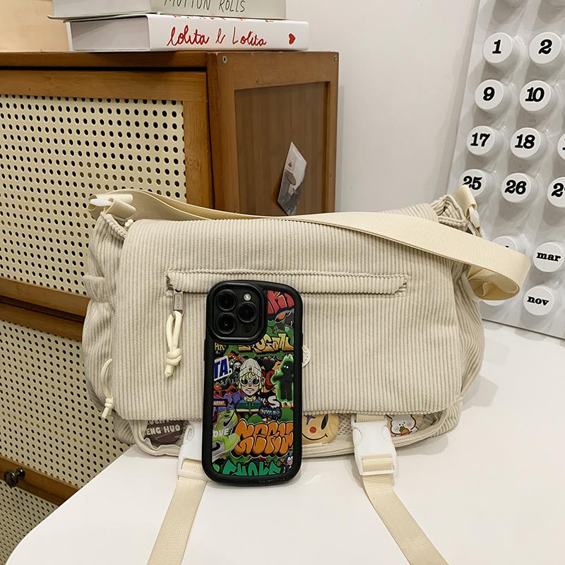 Сумка через плечо в студенческом стиле, женская сумка-мессенджер, студенческая сумка через плечо большой вместимости