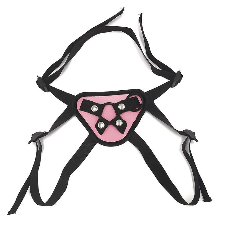 Унисекс кожаные латексные брюки со встроенным дилдо