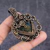 Natural Labradorite Gemstone Copper Wire Wrap Jewelry Pendant 2.48" J4B77